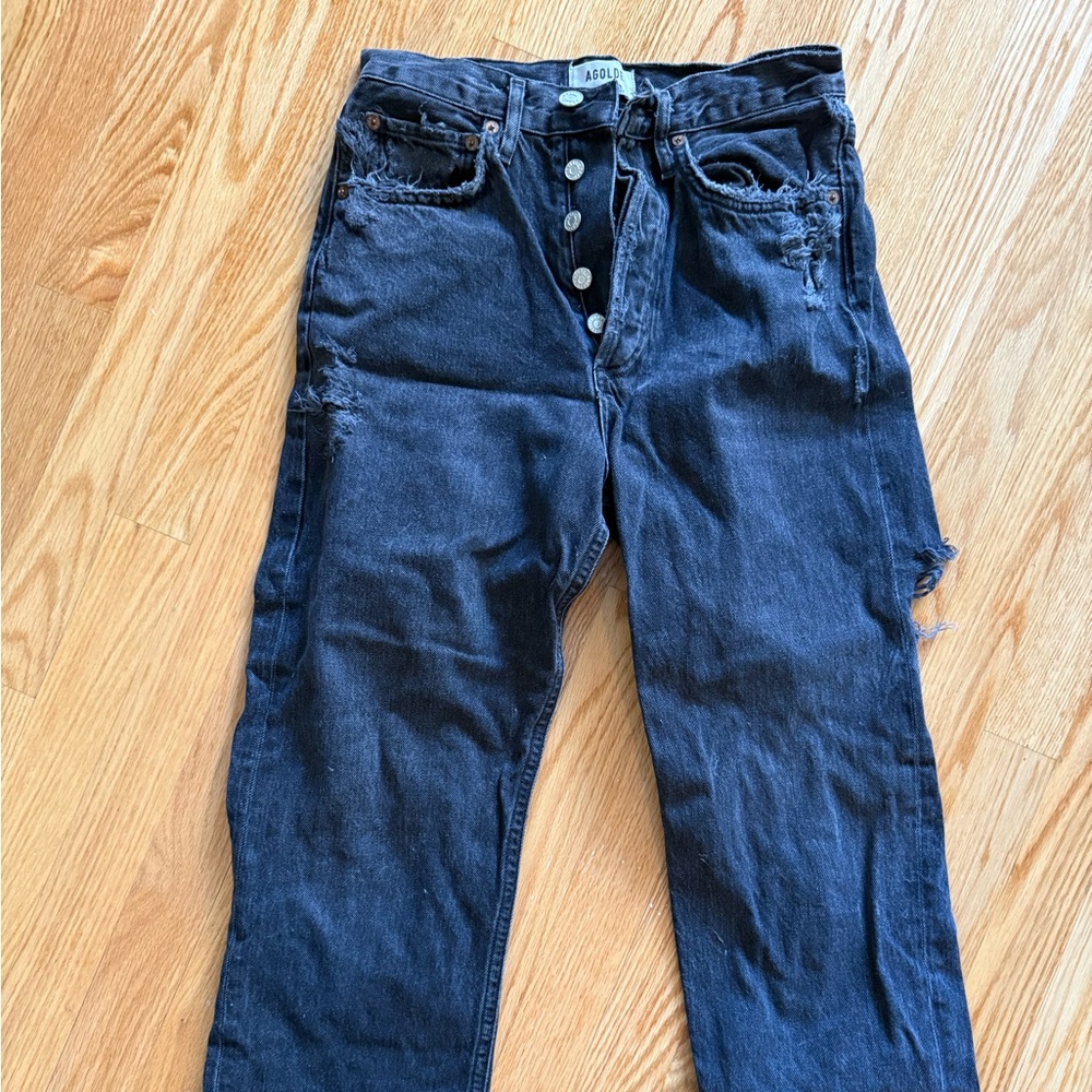 Agolde Women's Boyfriend Jeans - Dark Blue